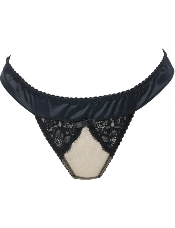 Silk Lace Open Thong